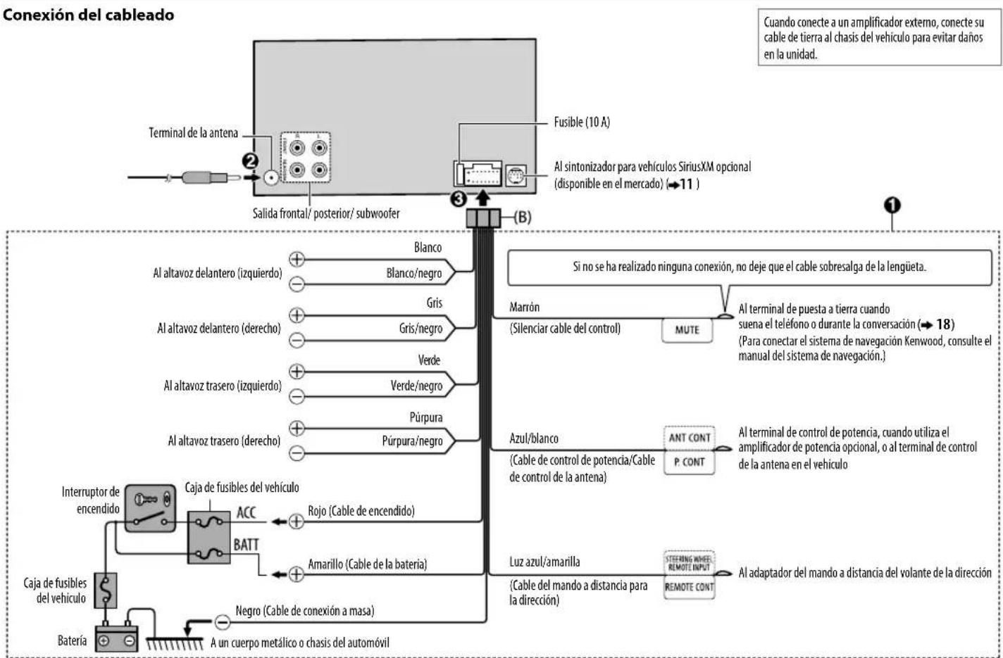 KENWOOD DPX301U - Lista de piezas para la instalación - 5