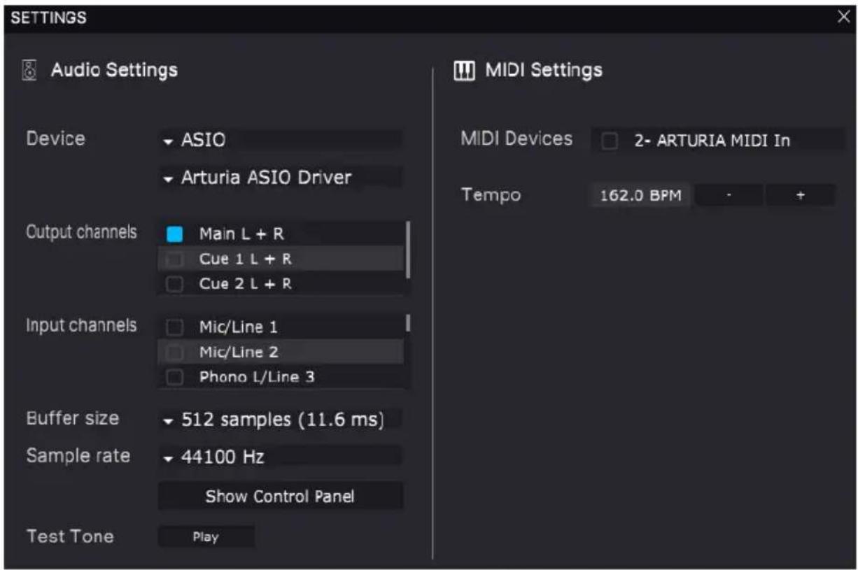 Arturia MiniFreak - Audio midi settings : windows - 2