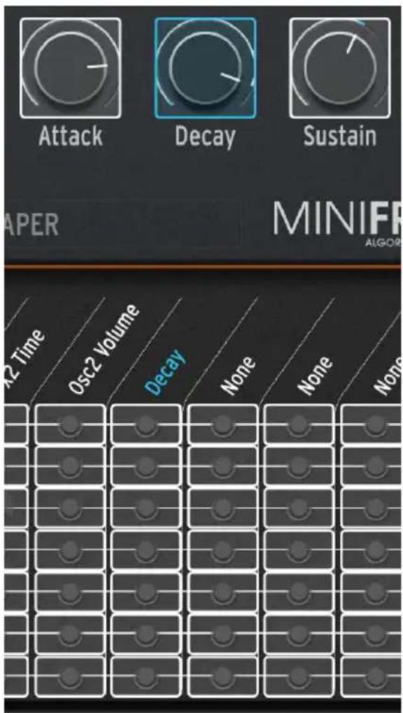 Arturia MiniFreak - Indicateurs de modulation du panneau avant - 4