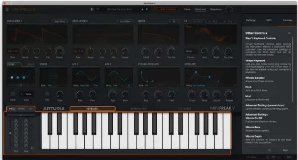 Arturia MiniFreak - Onglet tutorials - 1