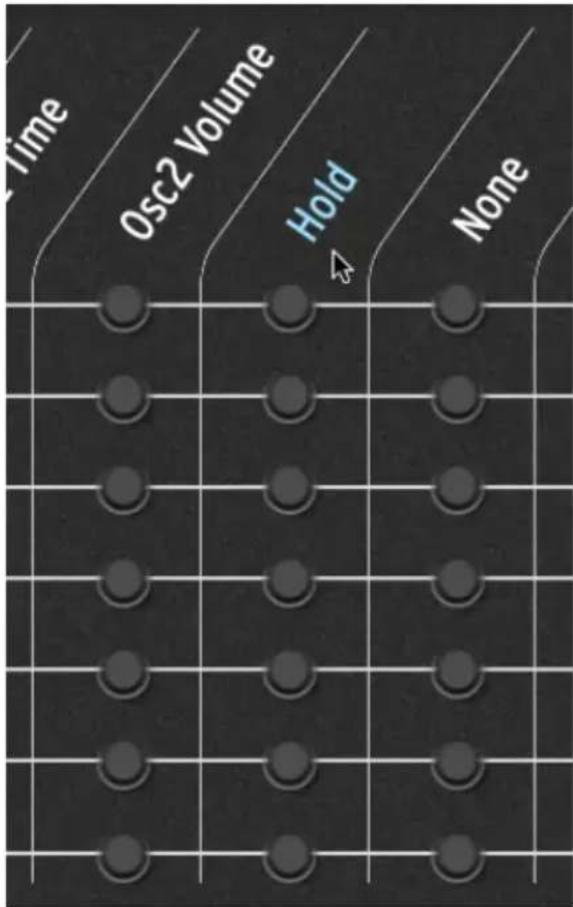Arturia MiniFreak - Indicateurs de modulation du panneau avant - 2
