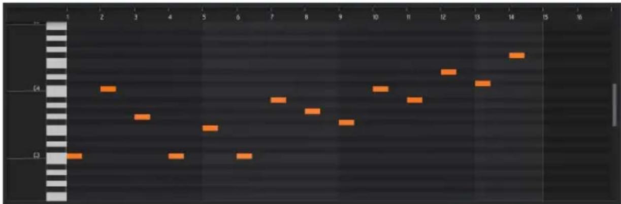Arturia MiniFreak - Créer une séquence dans la fenêtre Note - 1