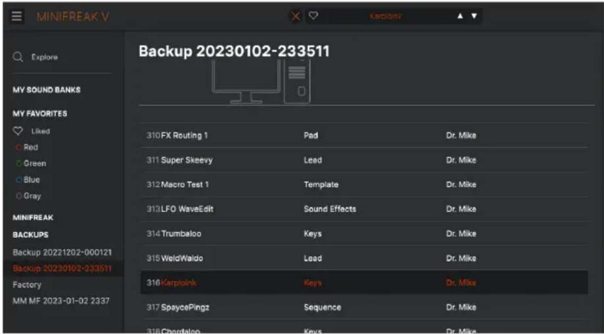 Arturia MiniFreak - Backup - 1