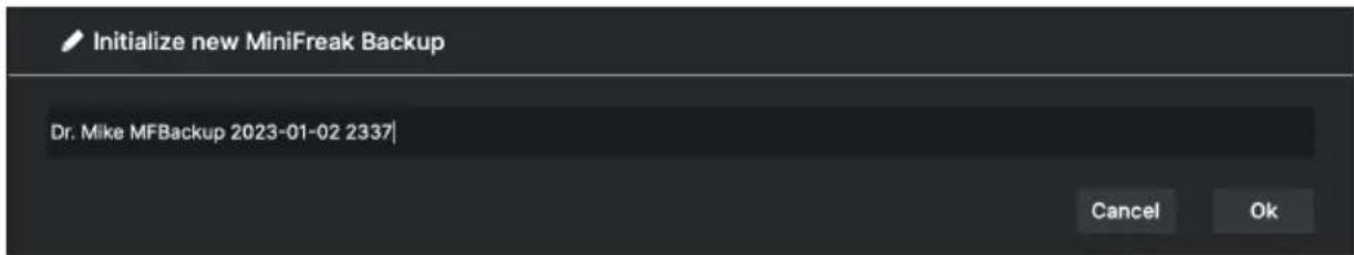 Arturia MiniFreak - Gestion des backups - 2