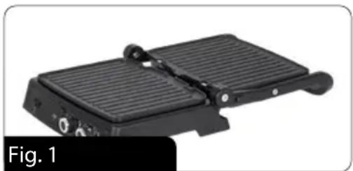 MPM MGR12 - CAUTION! Before starting the press grill, make sure it is dry and that the room is well ventilated. - 1