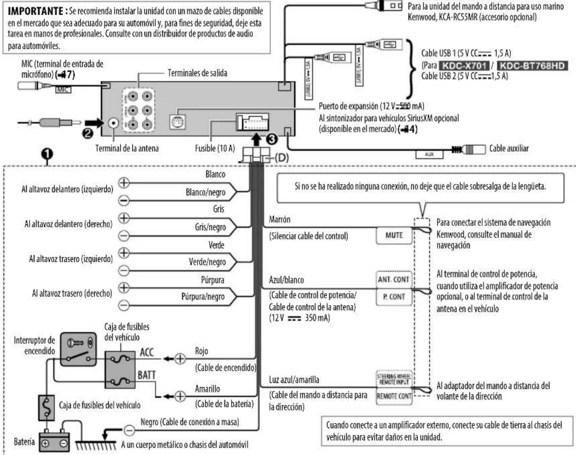 KENWOOD KDCBT568U - INSTALACIÓN/CONEXIÓN - 1