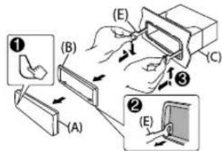 KENWOOD KDCBT568U - How to remove the unit - 1