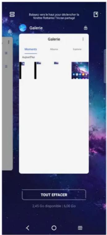 TCL 20 PRO 5G - Accéder aux applications récemment utilisées - 1