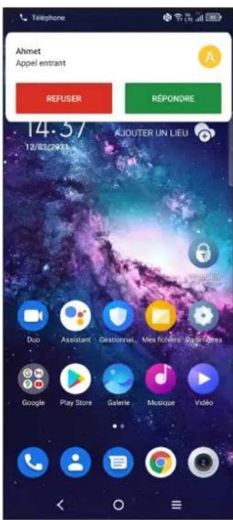 TCL 20 PRO 5G - Accepter ou rejeter un appel - 1