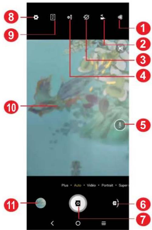TCL 20 PRO 5G - Utiliser une touche de raccourci - 1
