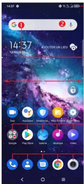 TCL 20 PRO 5G - Écran d'accueil - 1