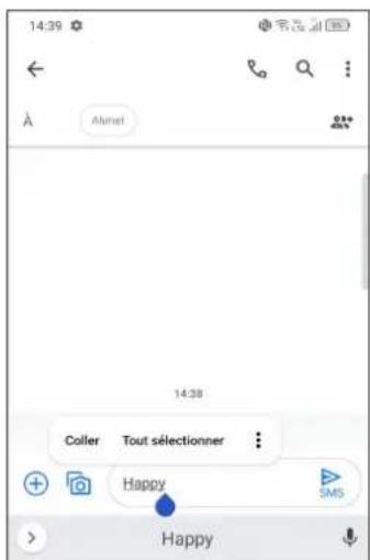 TCL 20 PRO 5G - Vous pouvez également insérer un nouveau texte si vous le souhaitez. - 1