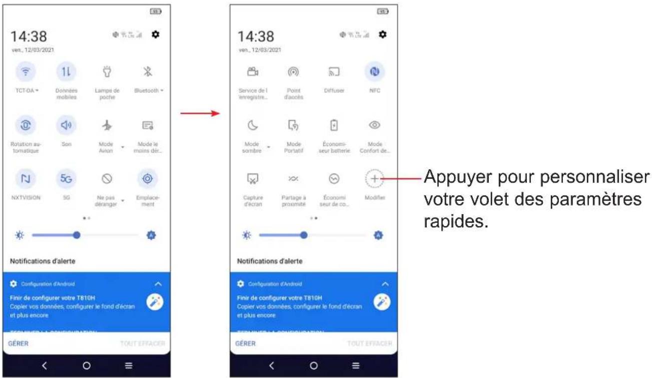 TCL 20 PRO 5G - Volet de réglages rapides - 1