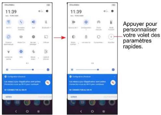 China Mobile 11:39 Appuyer pour personaliser votre volet des paramètres rapides. China Mobile 11:39 Appuyer pour personaliser votre volet des paramètres rapides. Configuration Interface Les membres à pour Application sont prêtes Étterles vers le 80-FI pour nettoiles SE CONNECTER AU MI-FI GENIX GENCE GENCE