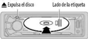▲ Expulsa el disco Lado de la etiqueta