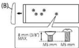 KENWOOD KDCX700 - When installing without the mounting sleeve - 1