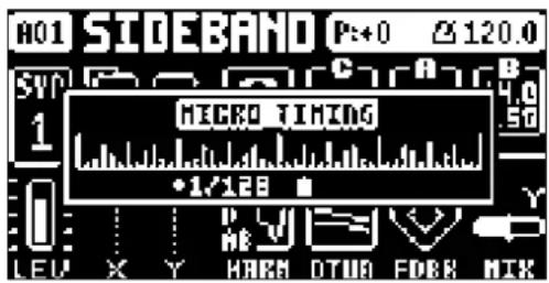 Elektron Digitone Keys - MICRO TIMING メニュー - 1