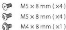 KENWOOD KDCBT268U - Liste des pièces pour l'installation - 1