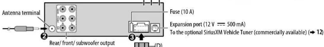 KENWOOD KDCBT565U - Wiring connection (for HMR-D765BT) - 1