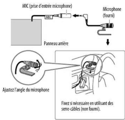 KENWOOD KDCBT565U - Connectez le microphone - 1