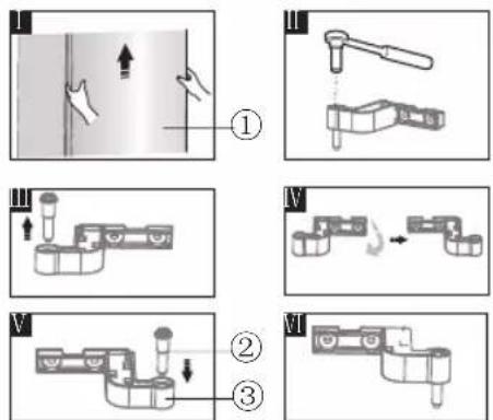 HISENSE HTZ60235IC - Reversing the door - 3