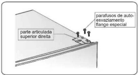 HISENSE FF176F20W - Instalação da maçaneta da porta - 9