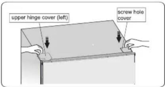 HISENSE FF176F20W - Reversing the door - 17