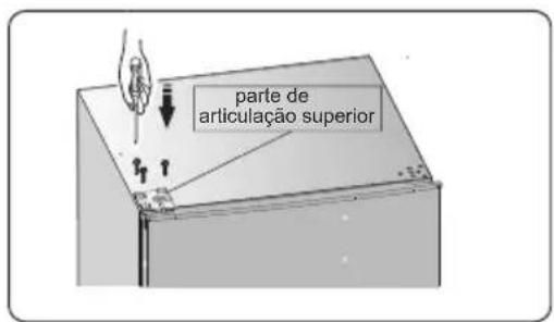 HISENSE FF176F20W - Instalação da maçaneta da porta - 16