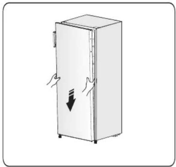 HISENSE FF176F20W - Instalação da maçaneta da porta - 15