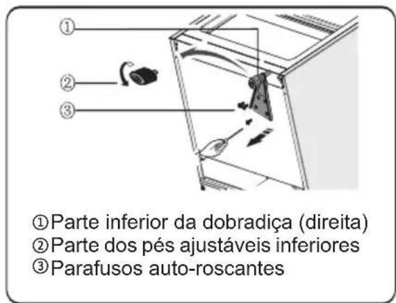 HISENSE FF176F20W - Instalação da maçaneta da porta - 13