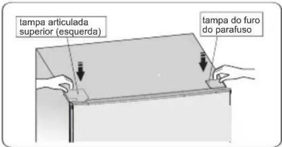 HISENSE FF176F20W - Instalação da maçaneta da porta - 17