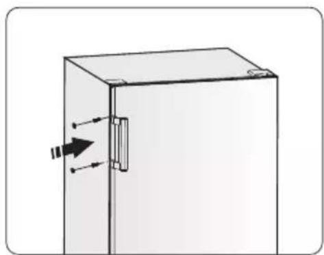 HISENSE FF176F20W - Door handle installation - 1
