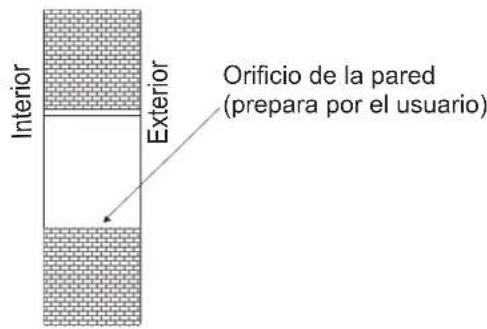 HISENSE APH12 - Perforar un orificio para el cobertor de la pared - 1