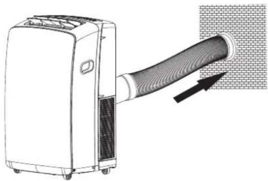 HISENSE APH12 - Insert the wall exhaust adapter to wall cover - 1