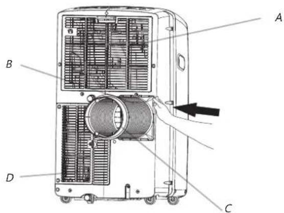 HISENSE APH12 - Installation du climatiseur (à travers un mur) - 3