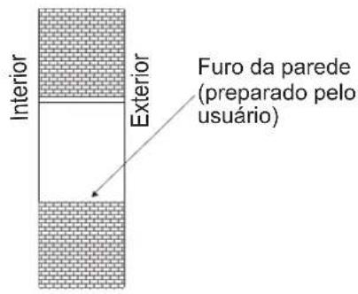 HISENSE APH12 - Faça um furo para a tampa da parede - 1
