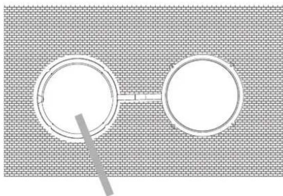 HISENSE APH12 - Insertar el adaptador de escape de la pared al cobertor de la pared - 1