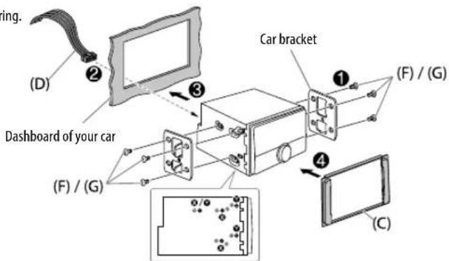 KENWOOD DPX592BT - Installing in Toyota cars (except for DPX502BT) - 1