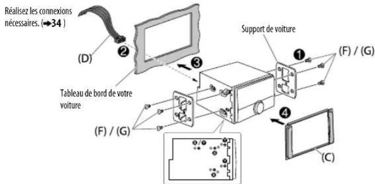 KENWOOD DPX592BT - Installation dans une voiture Toyota (sauf pour DPX502BT) - 1