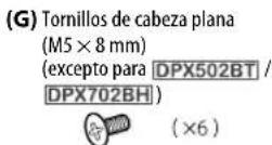 KENWOOD DPX792BH - Lista de piezas para la instalación - 7