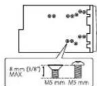 KENWOOD DPX792BH - Lors d'une installation sans manchon de montage - 1