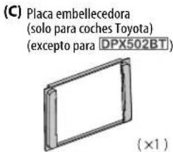KENWOOD DPX792BH - Lista de piezas para la instalación - 3