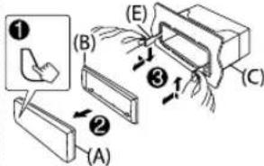 KENWOOD KMRM315BT - How to remove the unit - 2