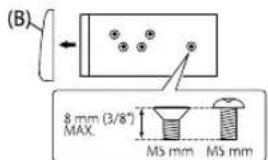 KENWOOD KMRM315BT - When installing without the mounting sleeve - 1