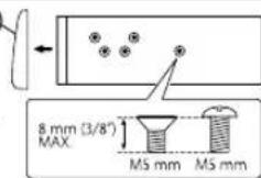 KENWOOD KDCX599 - Lors d'une installation sans manchon de montage - 1