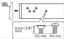 KENWOOD KDCX599 - When installing without the mounting sleeve - 1