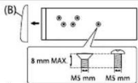 KENWOOD KMRD558BT - When installing without the mounting sleeve - 1