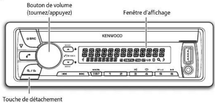 KENWOOD KMRD558BT - FONCTIONNEMENT DE BASE - 1