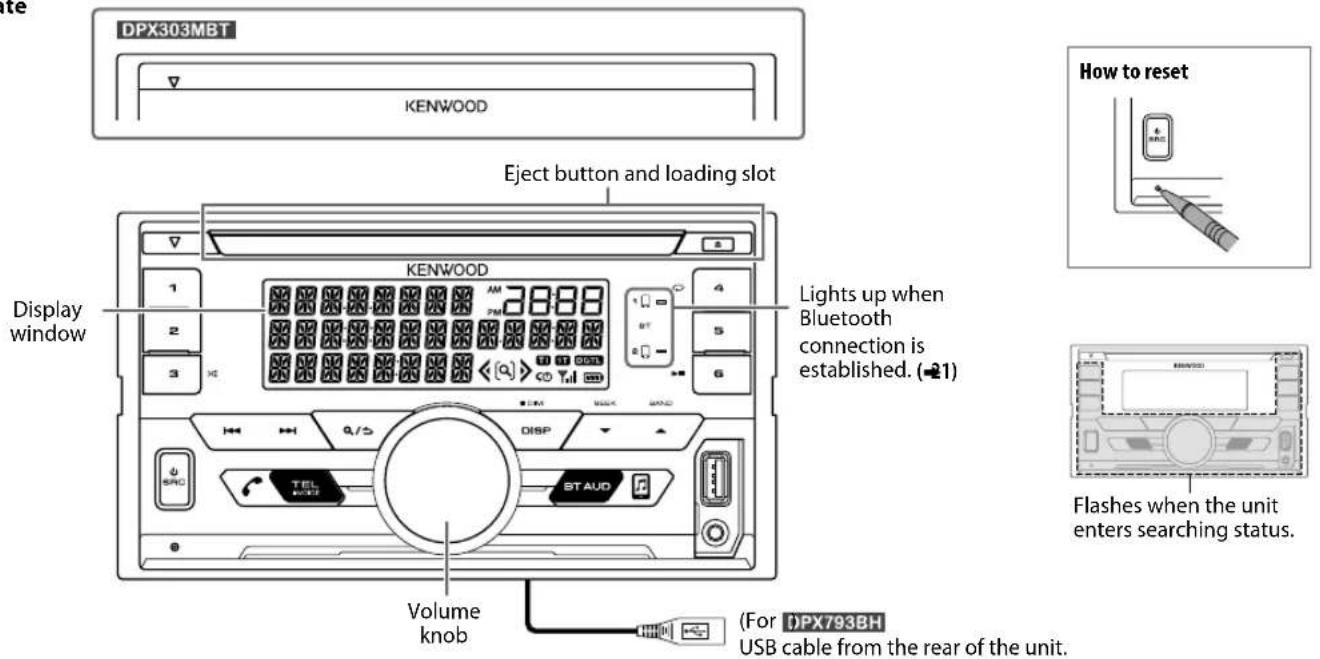 KENWOOD DPX303MBT - BASICS - 1