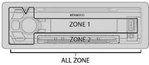 KENWOOD KMMBT318U - Réglages d'affichage - 1